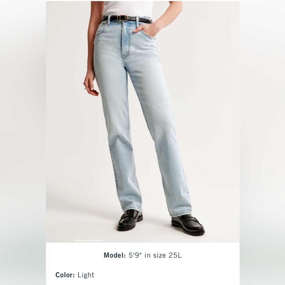 High rise Abercrombie 90s Straight Leg Jeans